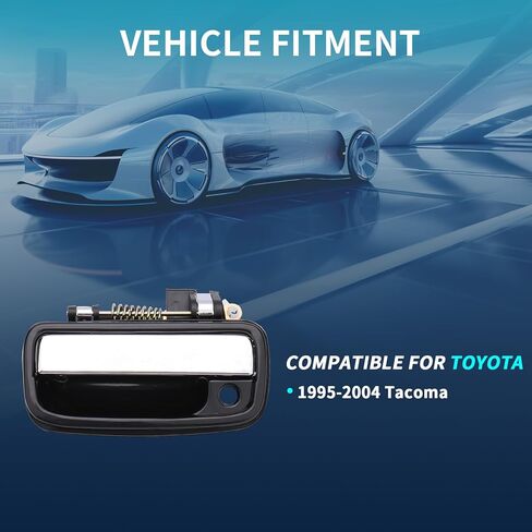 مقبض الباب الجانبي للسائق الأيسر الخارجي من IRONTEK لسيارة Toyota Tacoma 1995-2004، يناسب 1995-2004 Toyota Tacoma استبدال مقبض الباب الخارجي للسائقين الأماميين in Kuwait