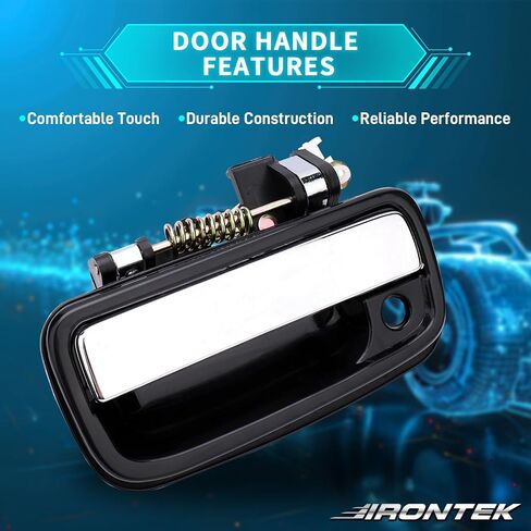 مقبض الباب الجانبي للسائق الأيسر الخارجي من IRONTEK لسيارة Toyota Tacoma 1995-2004، يناسب 1995-2004 Toyota Tacoma استبدال مقبض الباب الخارجي للسائقين الأماميين in Kuwait