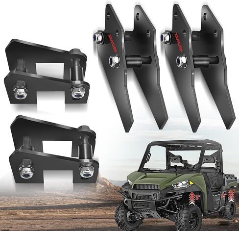 طقم رفع UTV Ranger باللون الأسود، طقم رفع بقوس أمامي وخلفي مقاس 3 بوصات مناسب لـ 2013-2022 Polaris Ranger بالحجم الكامل 570/XP 570/XP 900/XP 1000/1000 ديزل in Kuwait