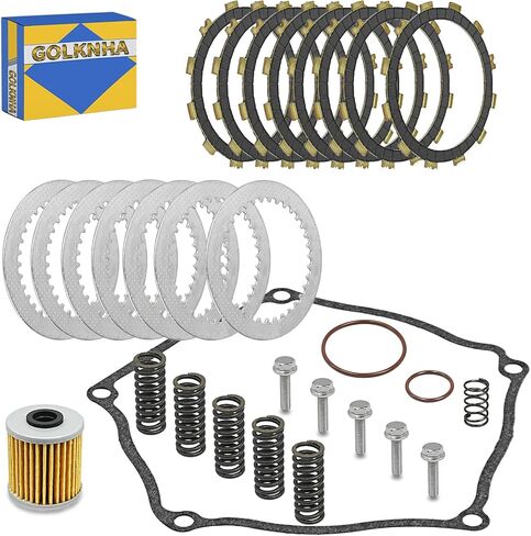 طقم القابض وألواح فولاذية الاحتكاك مع حشية ونوابض شديدة التحمل لـ Kawasaki KX250F (2004-2008)، سوزوكي RMZ250 (2004-2006)، KX 250F RMZ 250 فلتر زيت in Saudi Arabia