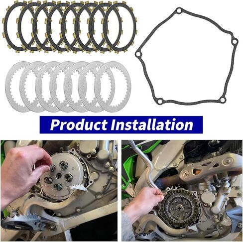 طقم القابض وألواح فولاذية الاحتكاك مع حشية ونوابض شديدة التحمل لـ Kawasaki KX250F (2004-2008)، سوزوكي RMZ250 (2004-2006)، KX 250F RMZ 250 فلتر زيت in Saudi Arabia