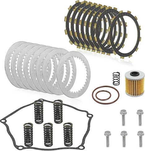 طقم القابض وألواح فولاذية الاحتكاك مع حشية ونوابض شديدة التحمل لـ Kawasaki KX250F (2004-2008)، سوزوكي RMZ250 (2004-2006)، KX 250F RMZ 250 فلتر زيت in Saudi Arabia