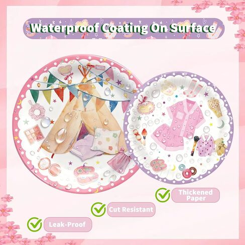 Teal Birthday Party Plates And Napkins Teal Gradient Purple Paper Plate With Rose Gold Border And Stripes Can Be Used As Disposable Party Decoration Supplies Turquoise Paper Plates Set For 24 Guests in Saudi Arabia