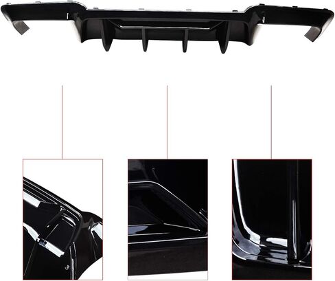 المصد الخلفي الناشر الفاصل الشفاه يناسب 2011 2012 2013 2014 2015 2016 BMW 5 Series M5 F10 M Sport Bumper Quad Exhaust Tips المصد الخلفي الذقن الناشر الشفاه المفسد الفاصل لمعان أسود ABS in Saudi Arabia