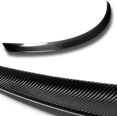W-POWER, Rear Lift Gate Trunk Spoiler Wing Compatible with 2018-2021 Mercedes-Benz E-Class W238 E300 E450 E400 Coupe, Rear Deck Trunk Lid Spoiler Wing, Real Carbon Fiber in Saudi Arabia