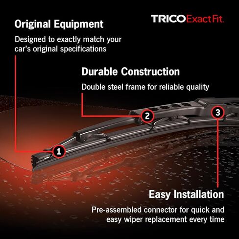 TRICO Exact Fit 23-1, Conventional Windshield 23 Inch Wiper Blade - Fits Mercedes Benz E320, SL500, C230, CLK320 in Saudi Arabia