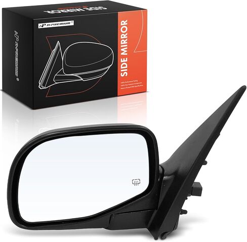 زوج A-Premium (2) مرآة باب كهربائية جانبية للسائق والراكب - متوافقة مع Ford Explorer 2002-2005، Explorer Sport 2002 وMercury Mountaineer 2002-2005 - قابلة للطي يدويًا باللون الأسود in Saudi Arabia