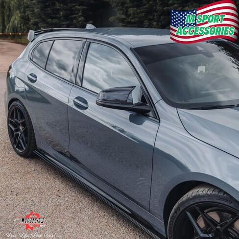 أغطية مرايا جانبية رياضية M لسيارة BMW 1/2 Series X1/X2/Z4 (F39)(F40)(F44)(F48)(G29) وتويوتا سوبرا A90 MK5 - أسود لامع، زوج واحد in Saudi Arabia