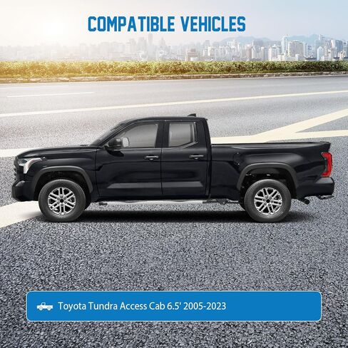 غطاء شاحنة مقاوم للماء لـ 2000-2006 Toyota Tundra Access Cab 6.2 "سرير - غطاء بيك اب خارجي مناسب لجميع الأحوال الجوية مع باب بسحاب وأشرطة مقاومة للرياح، حماية من الأشعة فوق البنفسجية من الشمس in Saudi Arabia