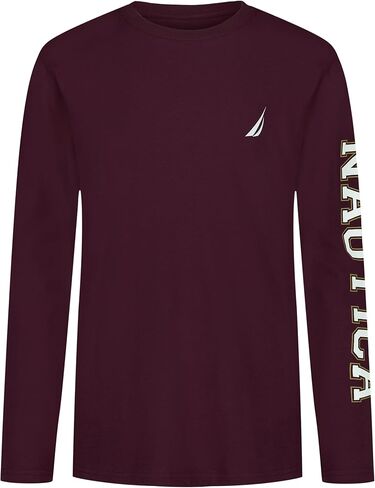 Nautica Boys' Long Sleeve Graphic Crew Neck T-Shirt Legacy in Kuwait