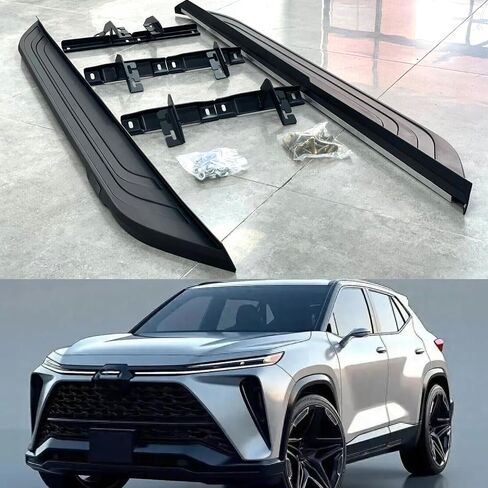 الأسهم الأمريكية 2 قطعة لوحة تشغيل ثابتة تناسب RAV4 RAV-4 2019 2020 2021 2022 2023 2024 2025 سلالم جانبية، شريط جانبي، سبائك ألومنيوم، أسود غير لامع مع حروف in Saudi Arabia