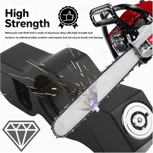 2-in-1 Motorcycle Locks Anti Theft & Motorcycle Helmet Lock,Heavy Duty Helmet Lock Motorcycles with Keys/Gaskets,Universal Motorcycles Anti Theft Locks for ATV/Bike/Scooter in Saudi Arabia