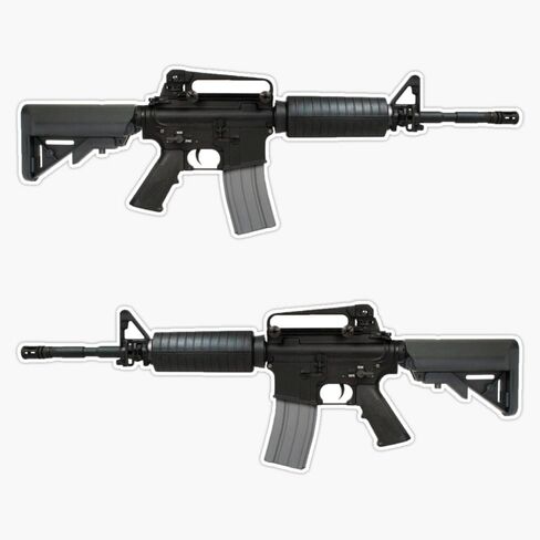 Magnet Ar-15 Pack/Set (نسخة ملونة) ملصق لاصق من الفينيل مغناطيسي مقاس 5 بوصات in Saudi Arabia