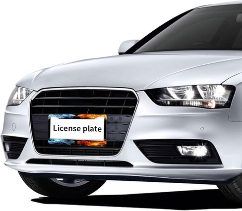Dragon License Plate Frame Red Blue Phoenix Water Fire Art License Plate Frames Personalise Stainless Steel Funny Design Compatible with Standard License Plate Holder for USA and Canada 12.2" X 6.2" in Saudi Arabia