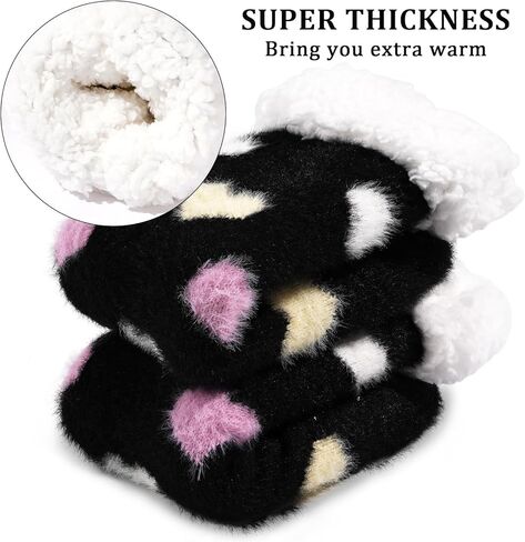 Moon Wood Slipper Socks Cozy Fuzzy Socks for Women Non Slip Cabin Socks Fluffy Warm Winter Socks Home Socks in Kuwait