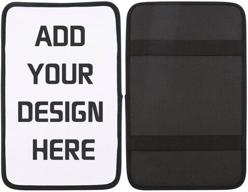 BAOZOON 3 Pcs Sublimation Auto Center Console Armrest Cover Blanks Car Center Console Cushion Pad Seat Box Cover Protector Neoprene Car Armrest Pad for Car Seat Handrail Box in Kuwait