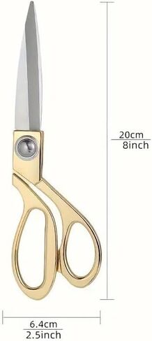 1 PC Fabric Scissors Stainless Steel Sharp Professional Suitable for Tailor Clothing Heavy Duty Scissors,Brown in Saudi Arabia