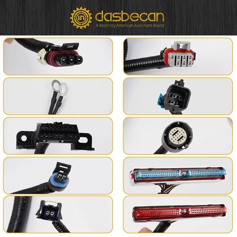 Dasbecan 4L80E DBC LS Standalone Wiring Harness Compatible with 1997-2006 GM LS1 Vortec Engines 4.8L 5.3L 6.0L Drive by Cable, EV1 Fuel Injector Connector, with Wiring Guide Manual in Saudi Arabia