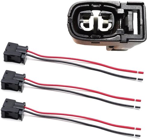 iJDMTOY 3pc Female 2-Way Engine Spark Ignition Coil Connector w/ 6-Inch Pigtail Wiring Compatible with Lexus/Toyota 3.0L V6 Engine: 1JZGTE 2JZGTE 2JZGE, Replace OEM 90919-02215 in Saudi Arabia
