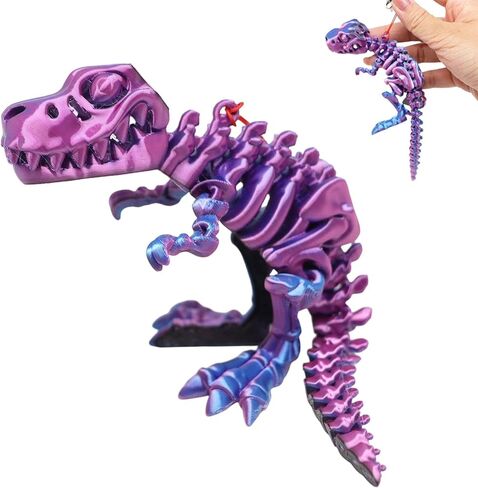 Halloween Figurine, 3D Printed Dinosaur Ornament with Movable Joints, Creepy Decorative Prop for Festival Parties and Cosplay Displays in Saudi Arabia