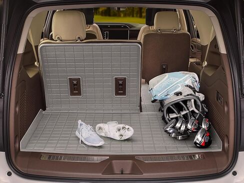 Weathertech SeatBack Cargo Liner HP for Kia Telluride, Behind 3rd Row w/Bumper Protector (401512IMSK), Black in Saudi Arabia