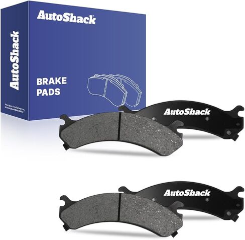 AutoShack Front Ceramic Brake Pad Set Replacement for 2006-2011 Cadillac DTS 2003-2017 Chevrolet Express 3500 2001-2010 Chevrolet Silverado 2500 HD 4-PC in Saudi Arabia