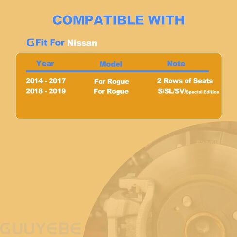 4 PCS Brake Pads Front Set,For Nissan 2014-2019 Rogue 2 Rows of Seats, D1737 in Saudi Arabia
