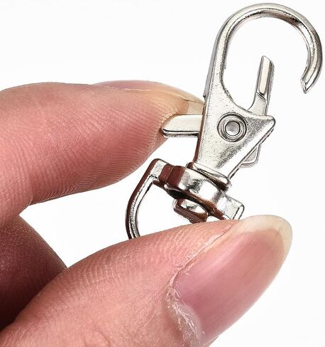 20 قطعة من سبيكة مخلب جراد البحر الدوارة، مشابك ربط دوارة، وصلة مشبك لسلسلة المفاتيح DIY، أشرطة حبل صنع المجوهرات، زينة معلقة 35 × 15 × 5 مم in Saudi Arabia