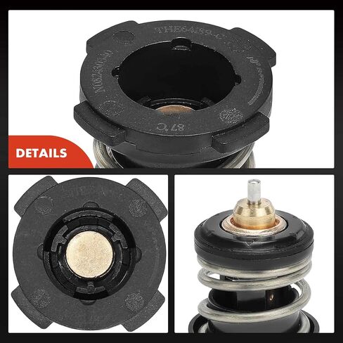 منظم حرارة سائل تبريد المحرك A-Premium مع حلقة O متوافقة مع Volkswagen Jetta 2013-2020، Golf 2019-2021، Golf SportWagen 2019 & Audi A3 2013، A3 Sportback e-tron 2016-2018، 1.4 لتر in Saudi Arabia