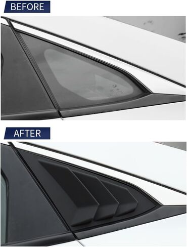 YINGTUU for Honda Civic 10th Gen 2016 2017 2018 2019 2020 2021 ملحقات تغطية كاملة غطاء مقبض الباب شارات حماية - نمط ألياف الكربون in Saudi Arabia