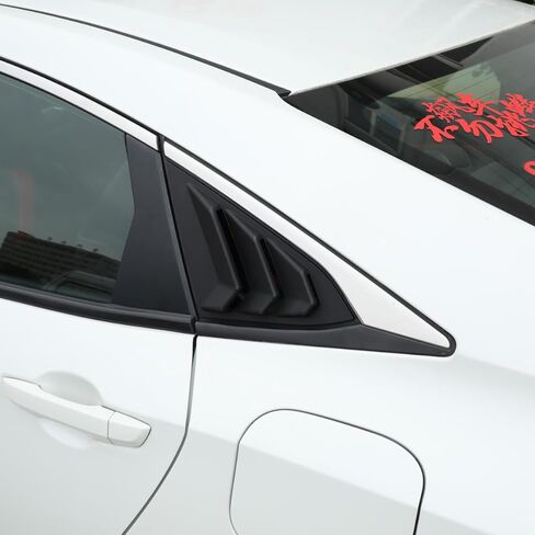 YINGTUU for Honda Civic 10th Gen 2016 2017 2018 2019 2020 2021 ملحقات تغطية كاملة غطاء مقبض الباب شارات حماية - نمط ألياف الكربون in Saudi Arabia