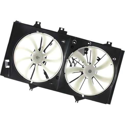 Dual Radiator and Condenser Fan Assembly for Lexus ES350 2013 2014 2015 2016 2017 Replacement 1636131400, 1636331080, 1636131390 1 x in Saudi Arabia