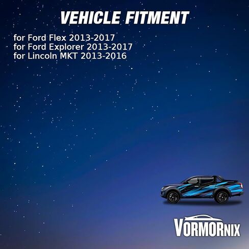 مجموعة مروحة المبرد والمكثف المزدوج لسيارة Ford Explorer، Flex 2013 2014 2015 2016 2017 لسيارة Lincoln MKT 2013 2014 2015 2016 استبدال DA8Z8C607B، DA8Z8C607A قطعة واحدة in Saudi Arabia