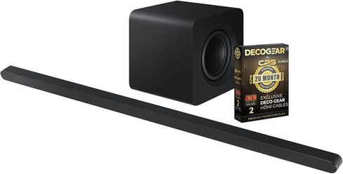 SAMSUNG HW-S800D Ultra-Slim 3.1.2ch Wireless Dolby Atmos Soundbar w/Q-Symphony (2024 Model) Bundle with Redeemable DIRECTV Gemini Air Streaming Device and 1 YR CPS Enhanced Protection Pack in Saudi Arabia