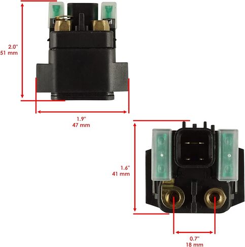 Caltric Starter Relay Solenoid compatible with Yamaha Rhino 660 YXR66F YXR660F 4X4 2007/2768112-A in Saudi Arabia