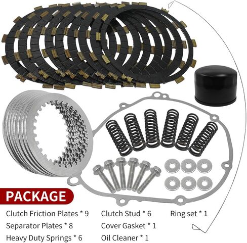 Clutch Friction Plate Spring & Gasket Kit Compatible with Yamaha YZF R1 YZF-R1 2004 2005 2006 in Saudi Arabia