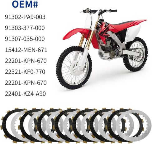 مجموعة القابض وحشية ألواح فولاذية الاحتكاك متوافقة مع Honda CRF250R 2004 2005 2006 2007 in Saudi Arabia