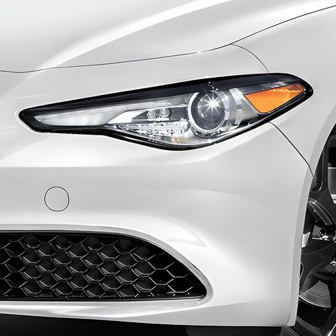 مجموعة تلوين المصابيح الأمامية الكاملة من BOGAR TECH DESIGNS تناسب Alfa Romeo Giulia 2016-2025، دخان داكن in Saudi Arabia