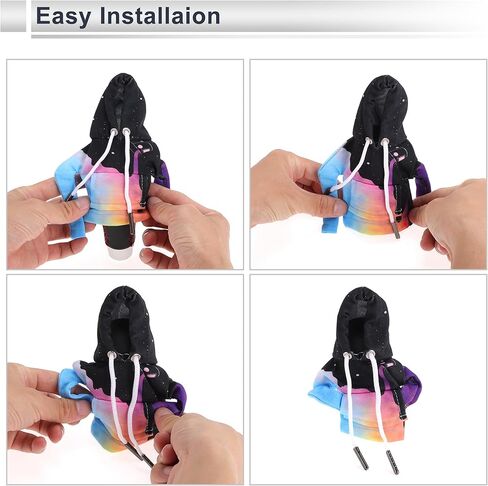 1 Pc Universal Gear Shift Knob Cover Automotive Manual Stick Shifting Handle Protector Flower Hoodie Style Black,Red Polyester in Saudi Arabia