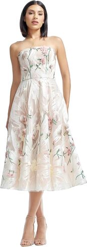 Dress the Population Women's Kailyn Fit and Flare Midi Dress in Saudi Arabia
