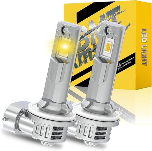 مصابيح ضباب BMT xms H27W 881 H27W/2 - 400% أكثر سطوعًا 20000LM 6500K ضوء أبيض - حجم صغير 1:1، عبوة من 2 in Saudi Arabia
