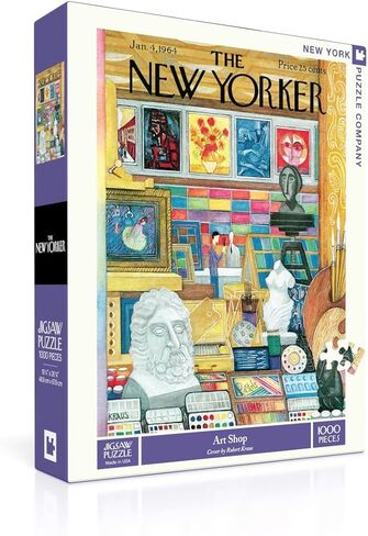 New York Puzzle Company - New Yorker Art Shop - 1000 Piece Jigsaw Puzzle for Adults by Robert Kraus in Saudi Arabia