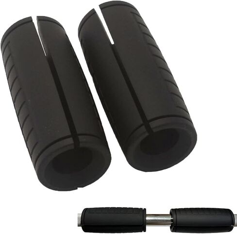 qibylift Pull Up Bar Thick Bar Adapter, Weight Grips Bar Fit for Standard Barbell - Dumbell Handles, Silicone Rubber Barbell Grips for Weight Lifting Cable Attachments & Fitness Training in Kuwait