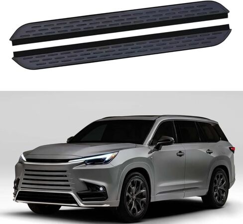 2PCS Side Steps Running Boards Nerf Bars Pedal Protector Fits for Lexus TX 350 500h 550h 2024 2025 2026 Black in Kuwait