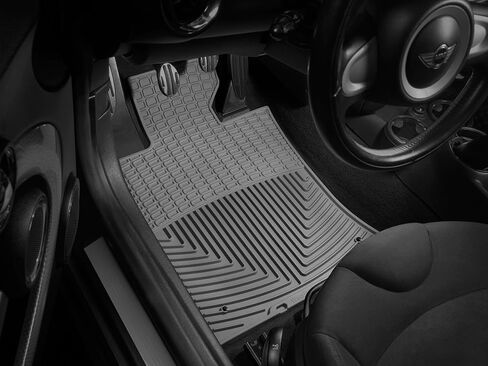 سجادات أرضية Weathertech مناسبة لجميع الأحوال الجوية لسيارة MINI Cooper، كوبيه، قابلة للتحويل - الصف الأول (W183)، أسود in Saudi Arabia