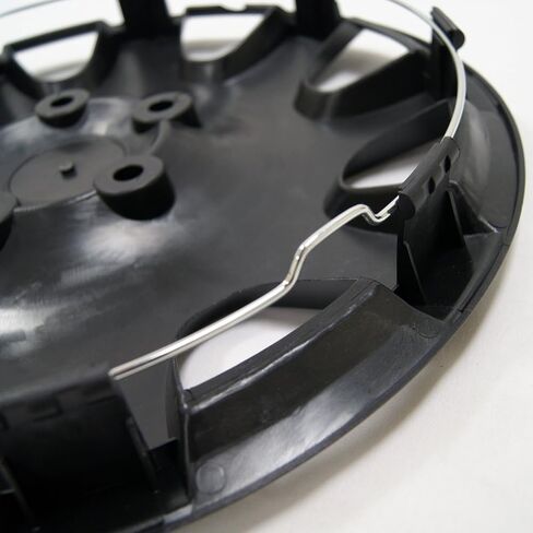 Tuningpros WC-15-3533-B - Pack of 4 Hubcaps - 15-Inches Style Snap-On (Pop-On) Type Matte Black Wheel Covers Hub-caps in Saudi Arabia