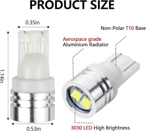 wuyaoyao 6 قطع 194 لمبة إضاءة LED، T10 168 W5W 2825 لمبة بديلة لمصابيح السيارة، مصابيح LED فائقة السطوع للسيارة الداخلية لوحة القيادة قبة خريطة لوحة لوحة القيادة أضواء لوحة الترخيص (وردي داكن) in Kuwait