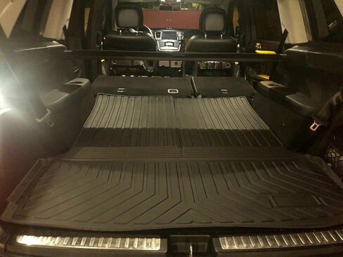 Cargo Liner - Trunk Mat for Mercedes-Benz GLS 2017-2019 – Weather-Resistant Trunk Mats for Cars with Raised Lip – Non-Slip Car Trunk Mat Rubber – Easy to Install – Laser Pre-Cut Design in Saudi Arabia