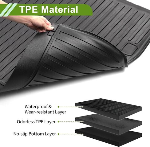 Rear Trunk Mat for Lexus Gx550 Gx550h 2024 5 Seats/7 Seats Version Upgrade TPE Cargo Liner Replacement for Lexus Gx550 Gx550h Non Slip Cargo Mat Trunk Protector in Saudi Arabia
