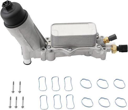 926-959 926-876 Upgraded Aluminum Oil Filter Housing Kit with Cooler and Sensors Compatible with 2011-2016 Chrysler 200 300 Dodge Charger Challenger Journey Jeep Wrangler Ram 3.6L in Saudi Arabia